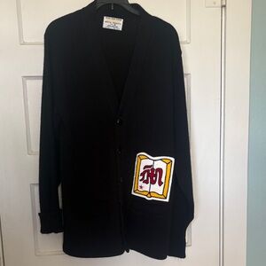 Bristol Men’s Cardigan Awards Sweater with2 Front Pockets Size 40